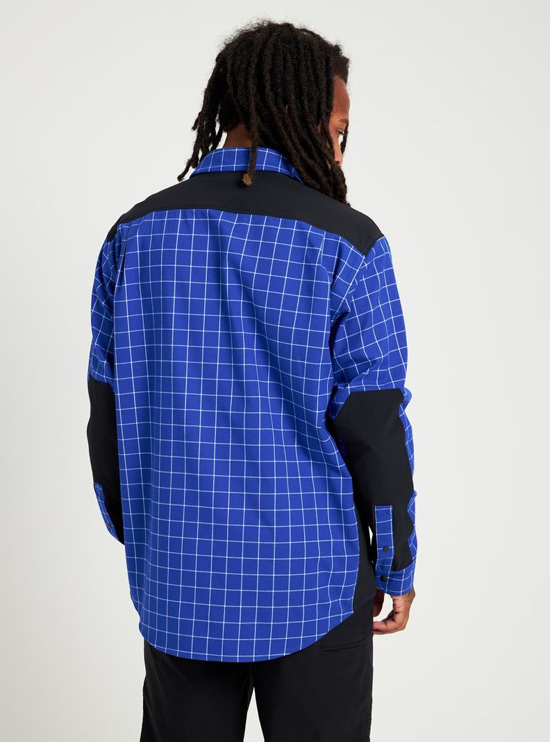 Blue Burton Brighton Performance Flannel Men's Shirts | UPGIYV912