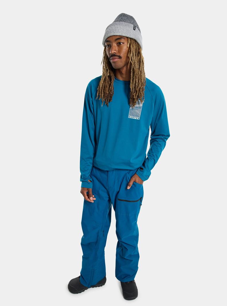 Blue Burton Covert Insulated Men's Ski Pants | EBVYLM027