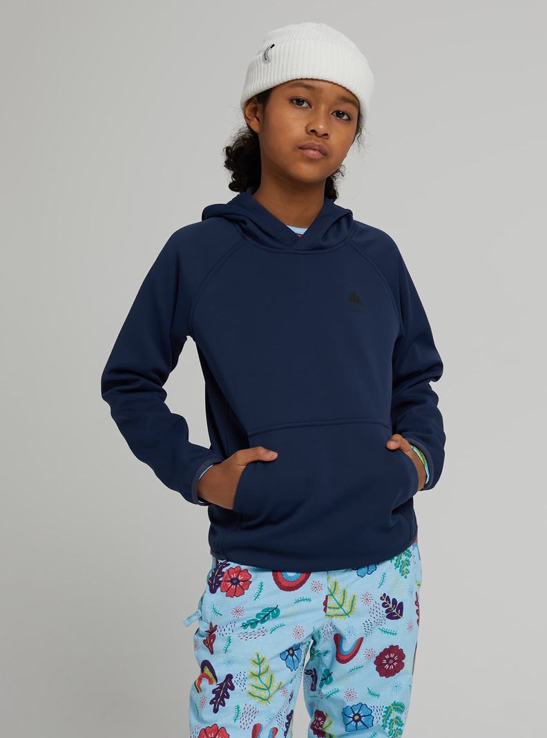 Blue Burton Crown Weatherproof Pullover Fleece Kids' Sweatshirts | TYZCID605