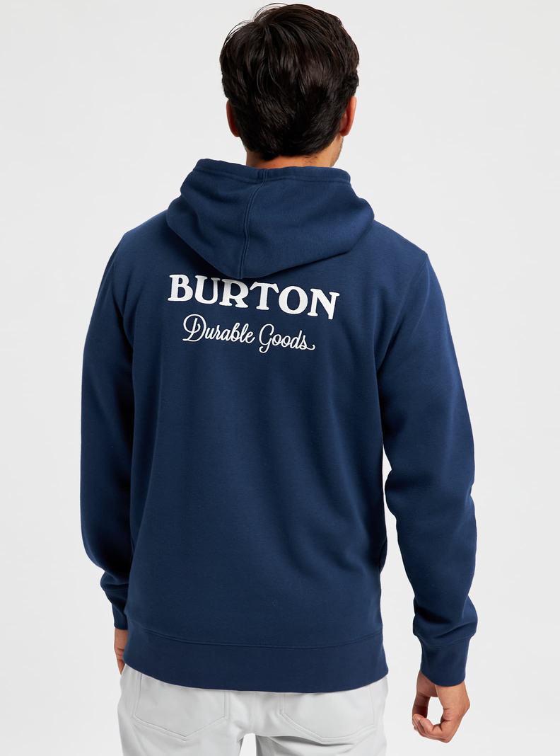 Blue Burton Durable Goods Pullover Men's Hoodies | FEZSLG205