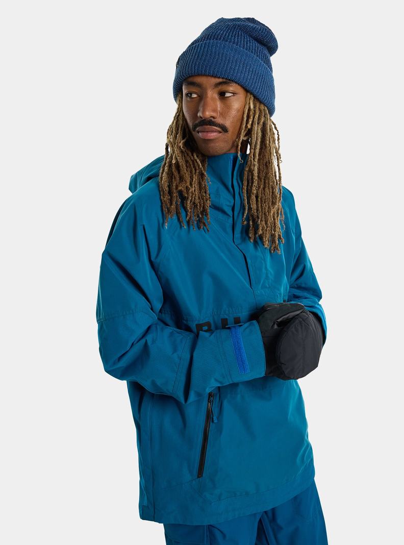 Blue Burton Frostner 2L Anorak Men's Ski Jackets | QGSXJF351