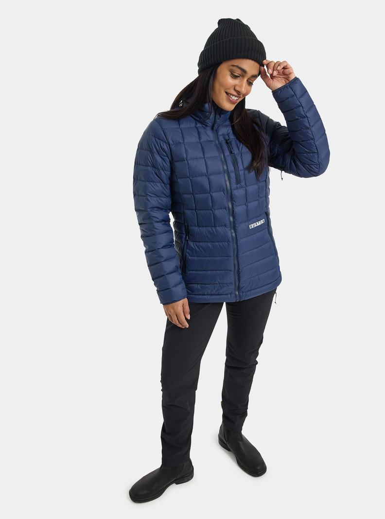 Blue Burton Mid-Heat Insulated Down Women's Ski Jackets | ZXBIEL378