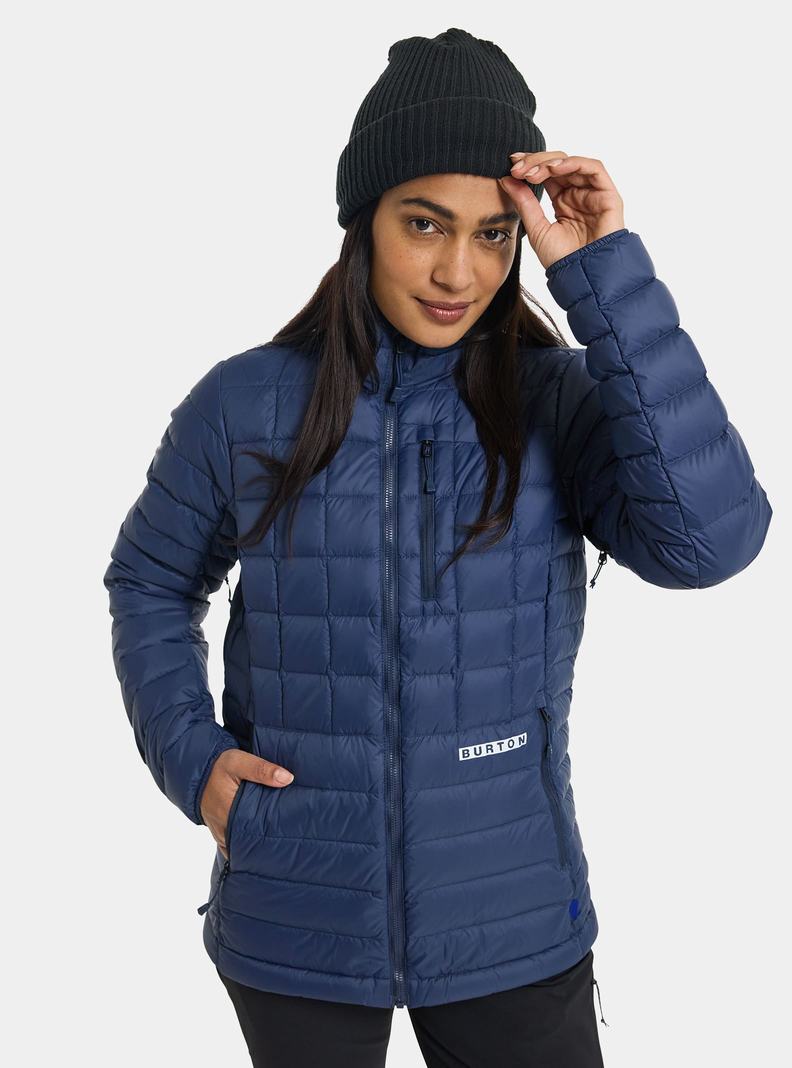 Blue Burton Mid-Heat Insulated Down Women's Ski Jackets | ZXBIEL378