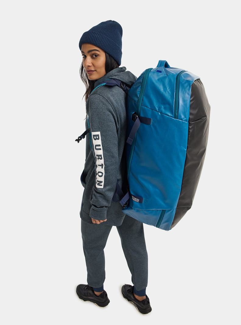 Blue Burton Multipath 90L Large Duffel Unisex Backpacks | TOWKRN538