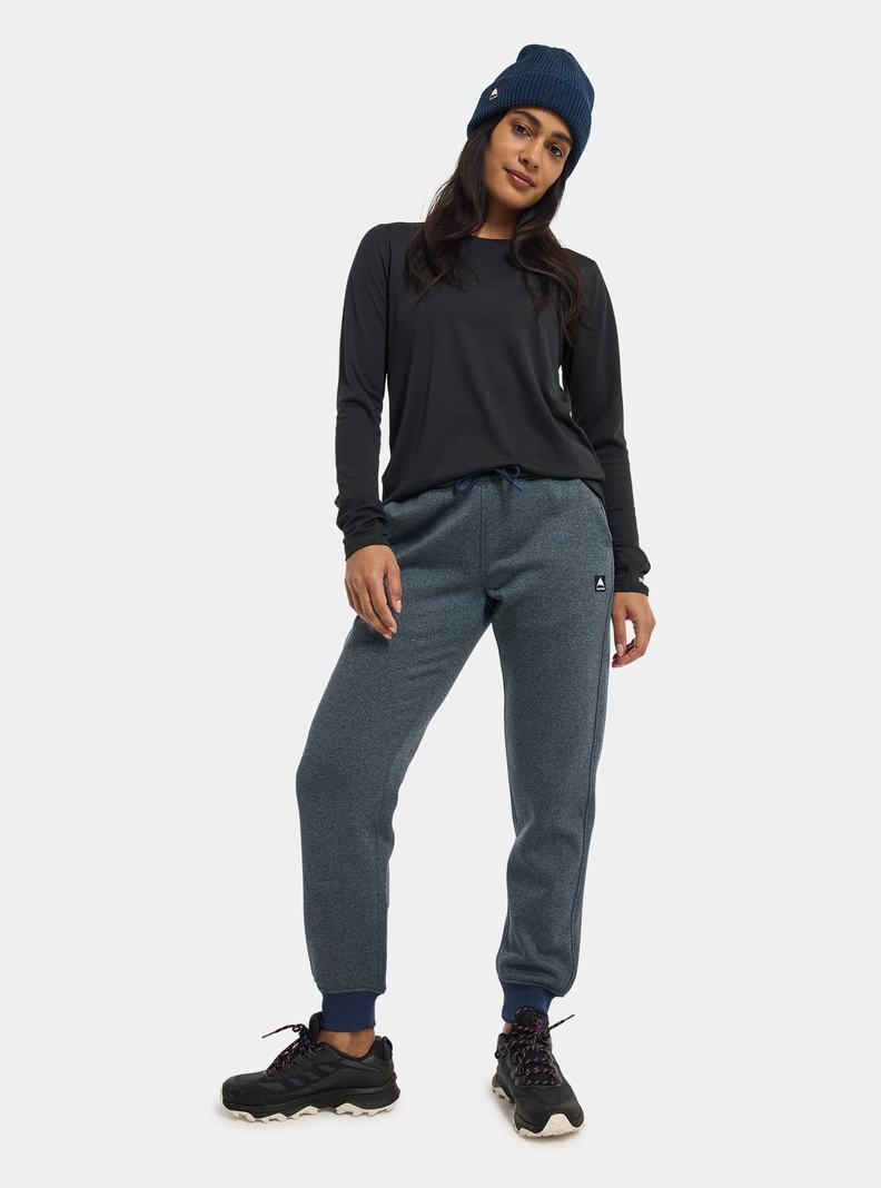 Blue Burton Oak Fleece Women's Pants | OQRTLB857