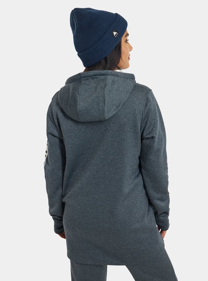 Blue Burton Oak Long Pullover Women's Hoodies | ZGWQYT657