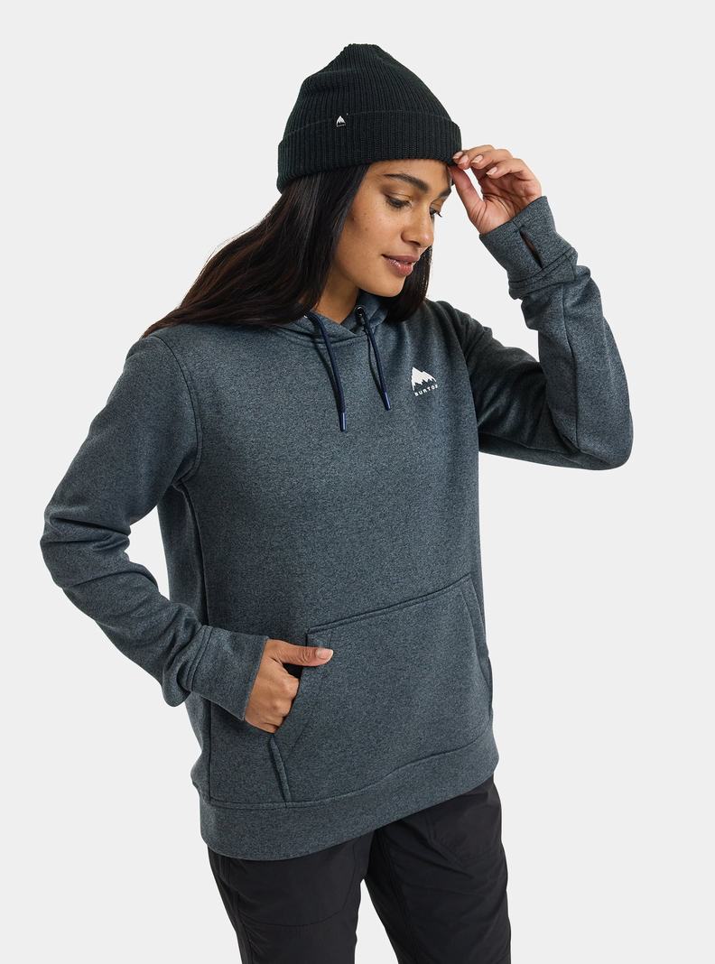 Blue Burton Oak Pullover Hoodie Women's Sweatshirts | LOJUWH719