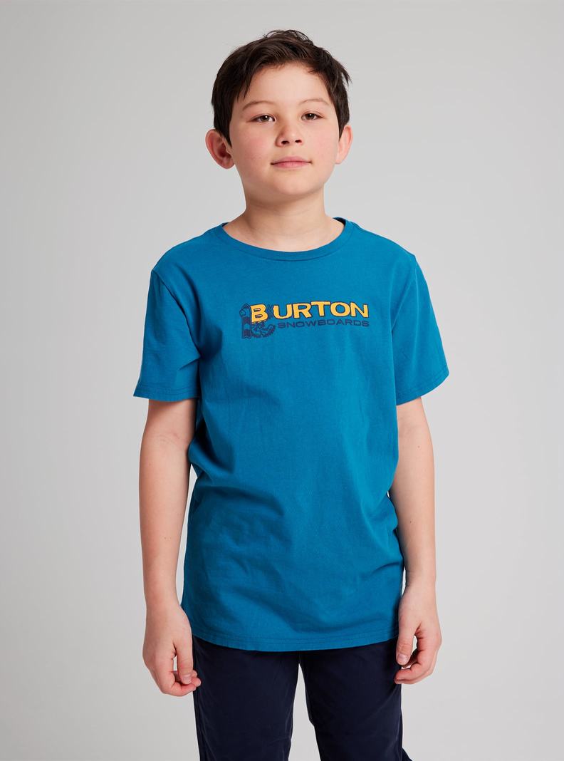 Blue Burton Pinecrest Short Sleeve Kids' T-Shirts | ZDLANJ359