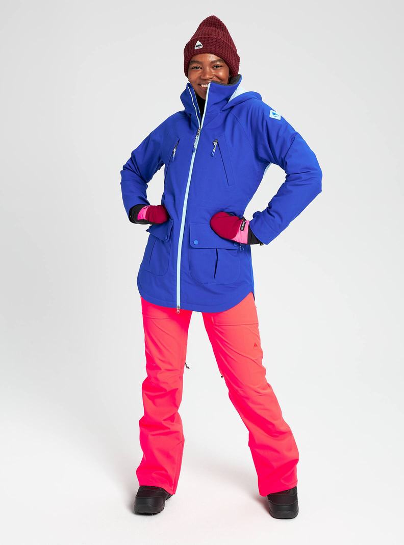 Blue Burton Prowess Women's Ski Jackets | HWZCTP951