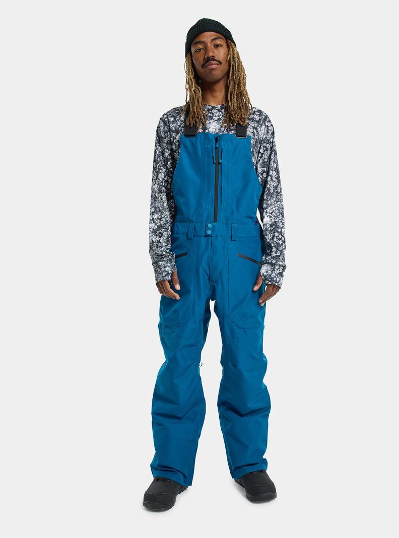 Blue Burton Reserve GORE‑TEX 2L Men's Bibs | FWHEZY109