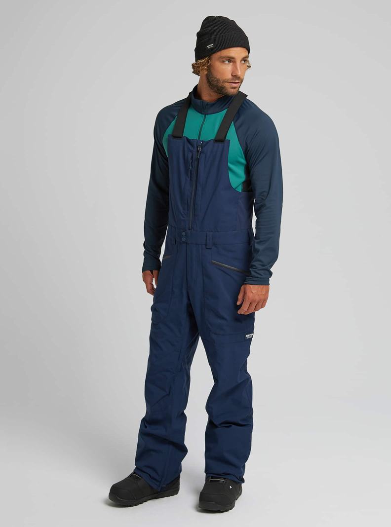 Blue Burton Reserve (Tall) Men's Bibs | YGJHDI238