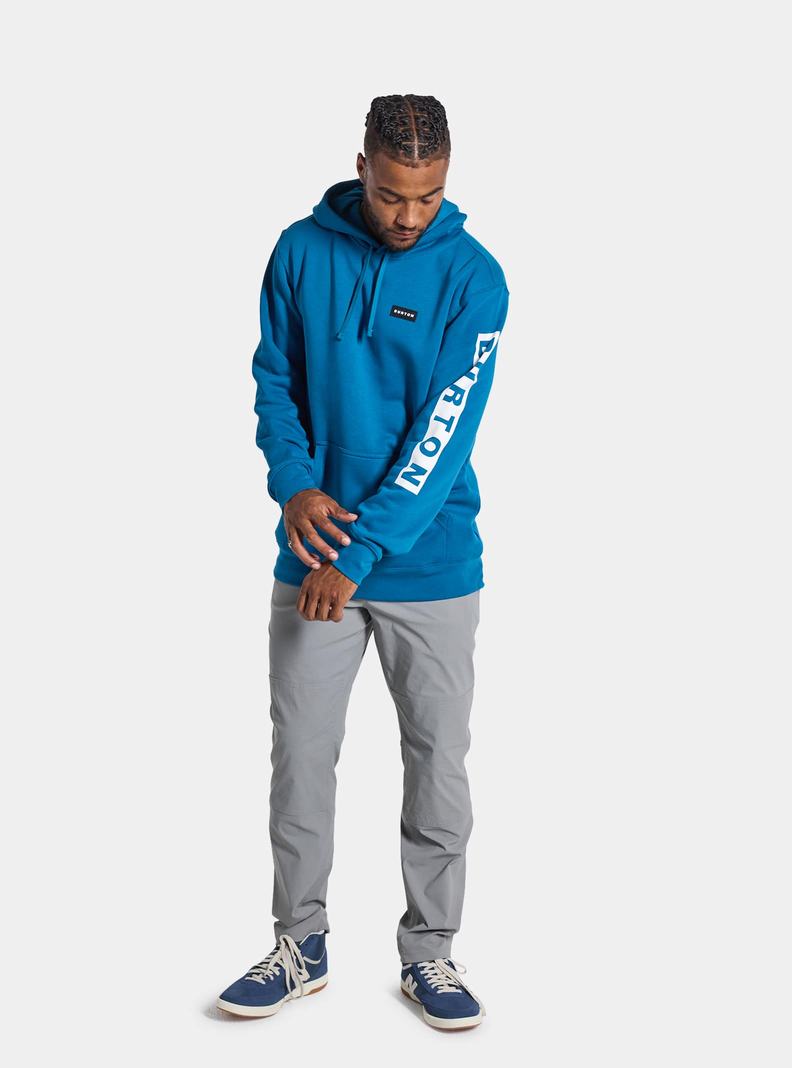 Blue Burton Vault Pullover Men's Hoodies | VKBPIW172