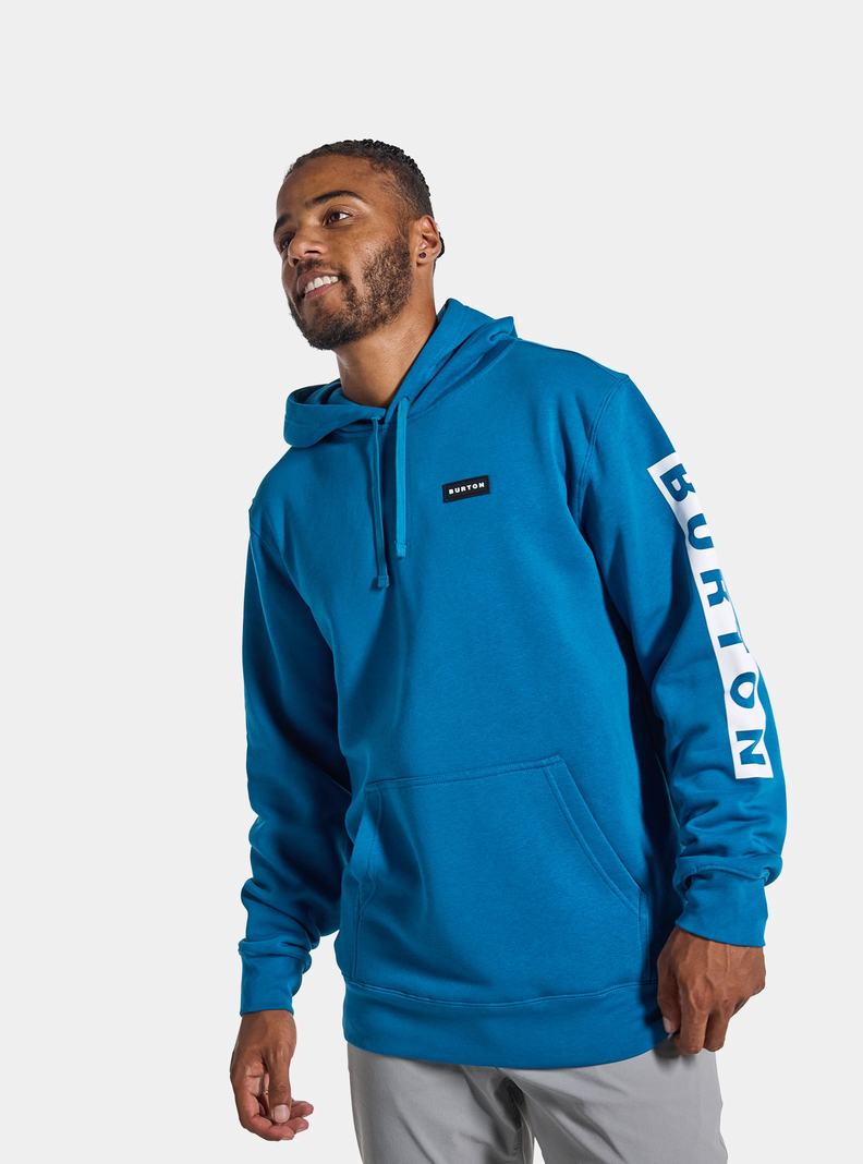 Blue Burton Vault Pullover Men's Hoodies | VKBPIW172