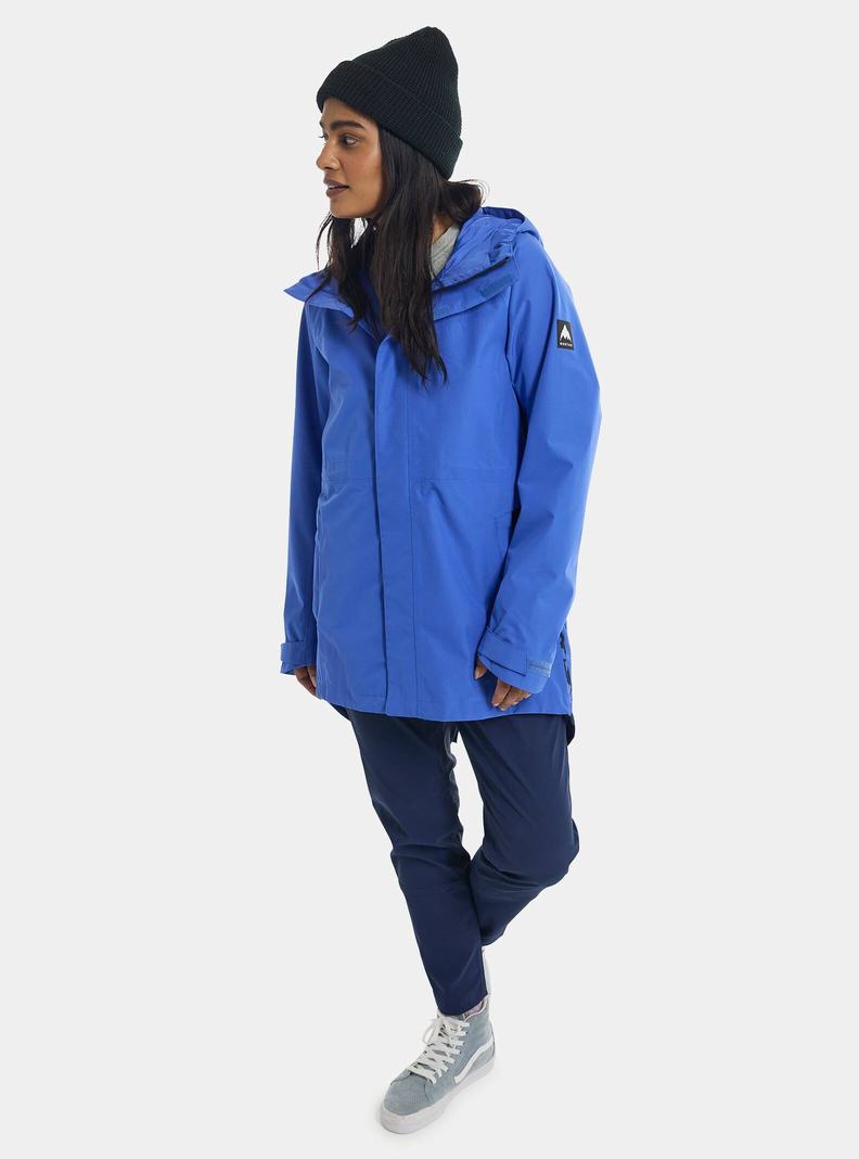 Blue Burton Veridry 2L Rain Women's Ski Jackets | OXTYHU271