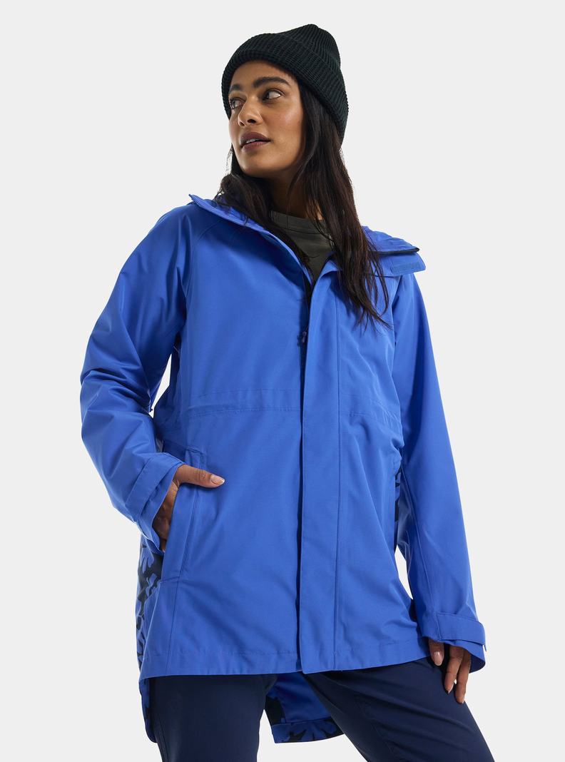 Blue Burton Veridry 2L Rain Women's Ski Jackets | OXTYHU271