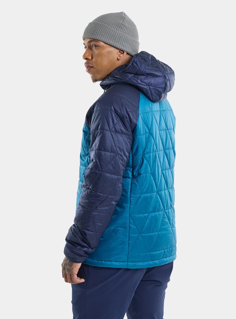 Blue Burton Versatile Heat Hooded Synthetic Insulated Men's Ski Jackets | EIUJFV056