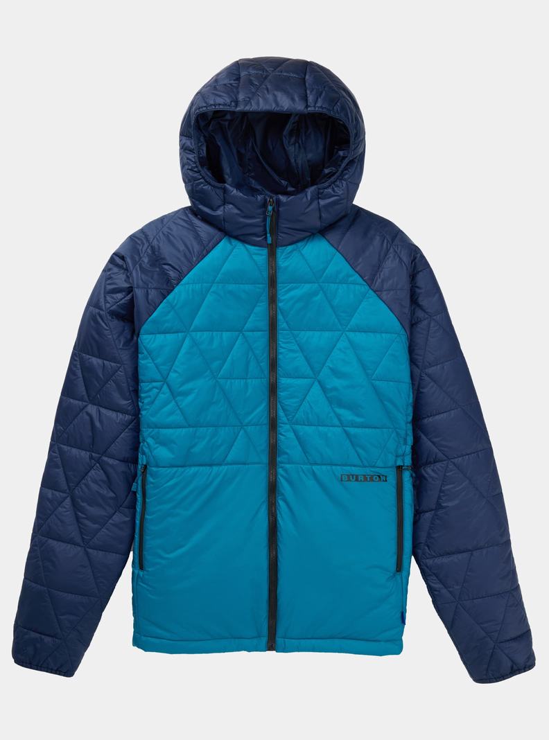 Blue Burton Versatile Heat Hooded Synthetic Insulated Men\'s Ski Jackets | EIUJFV056