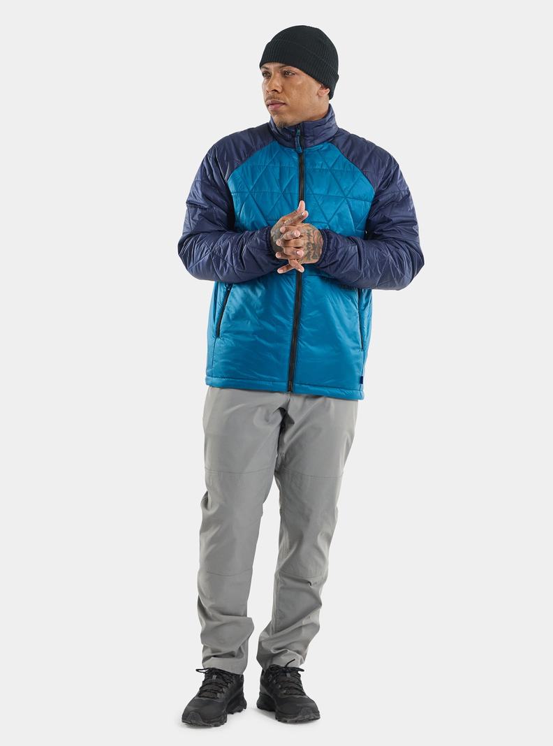 Blue Burton Versatile Heat Synthetic Insulated Men's Ski Jackets | AQSUYW125