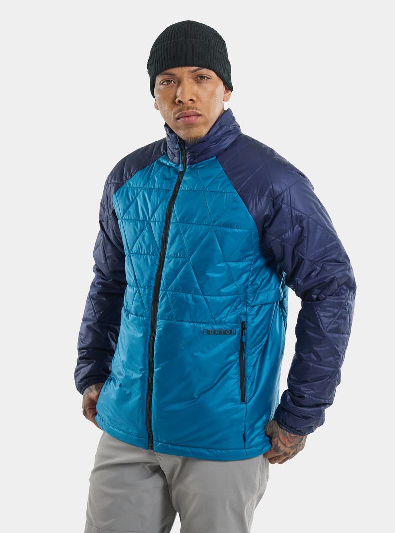 Blue Burton Versatile Heat Synthetic Insulated Men's Ski Jackets | AQSUYW125