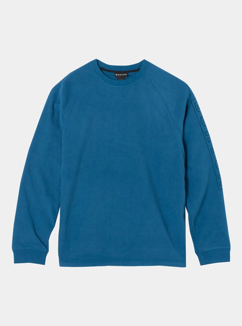 Blue Burton Westmate Crewneck Fleece Men\'s Sweatshirts | LMVRCQ594