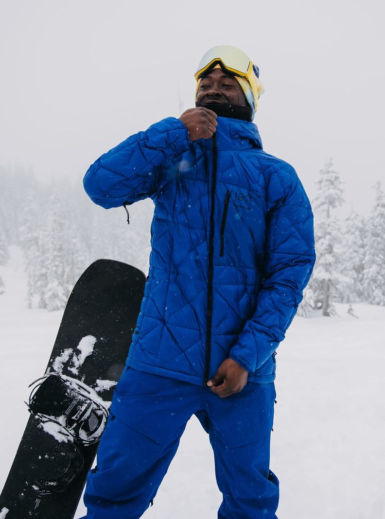 Blue Burton [ak] Baker Hooded Down Men's Ski Jackets | ILNSHP589