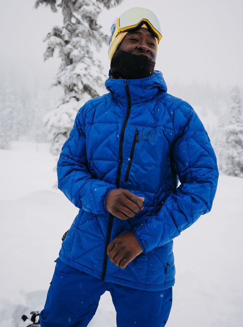 Blue Burton [ak] Baker Hooded Down Men's Ski Jackets | ILNSHP589