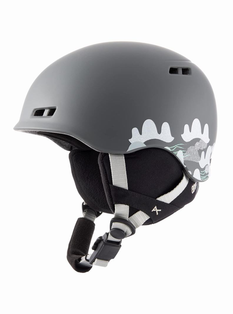 Blue Grey Burton Anon Burner Kids' Snowboard Helmets | ZLEWPB798