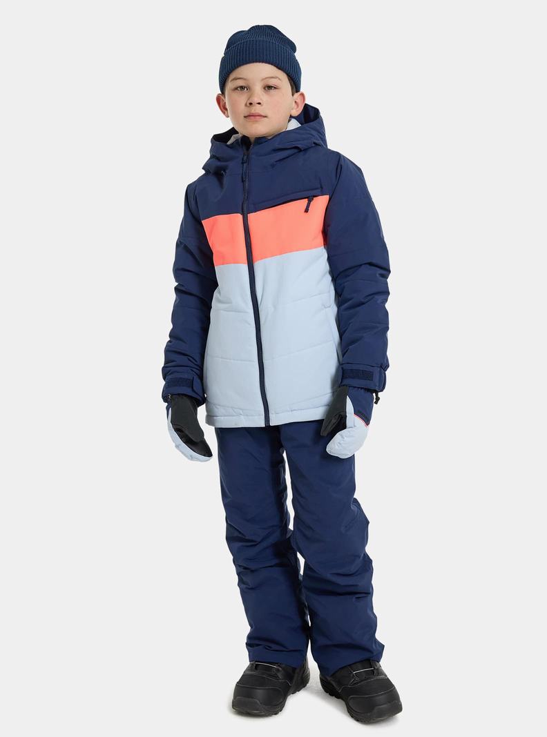 Blue / Orange Burton Ropedrop Kids' Ski Jackets | TOBAPH059