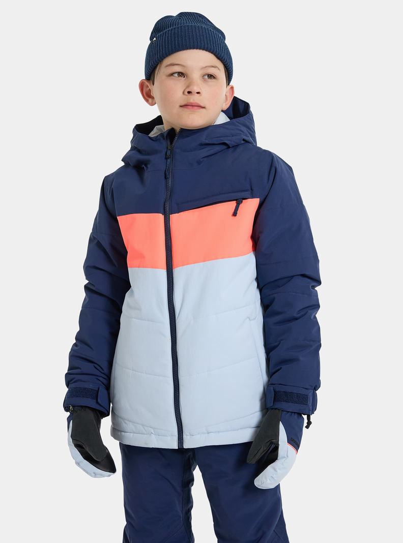 Blue / Orange Burton Ropedrop Kids' Ski Jackets | TOBAPH059