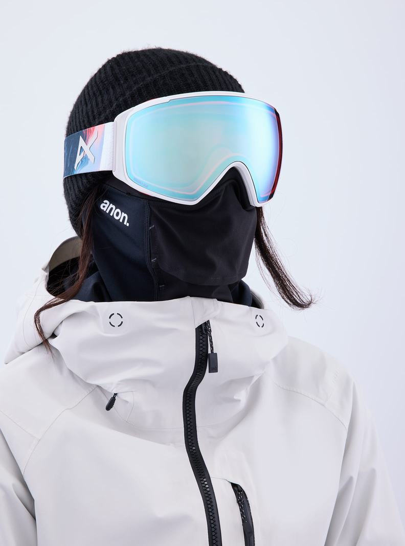 Blue / Pink / Burton Anon M4S Goggles (Toric) + Bonus Lens + MFI® Face Mask Women's Ski Goggles | YSXTAV647