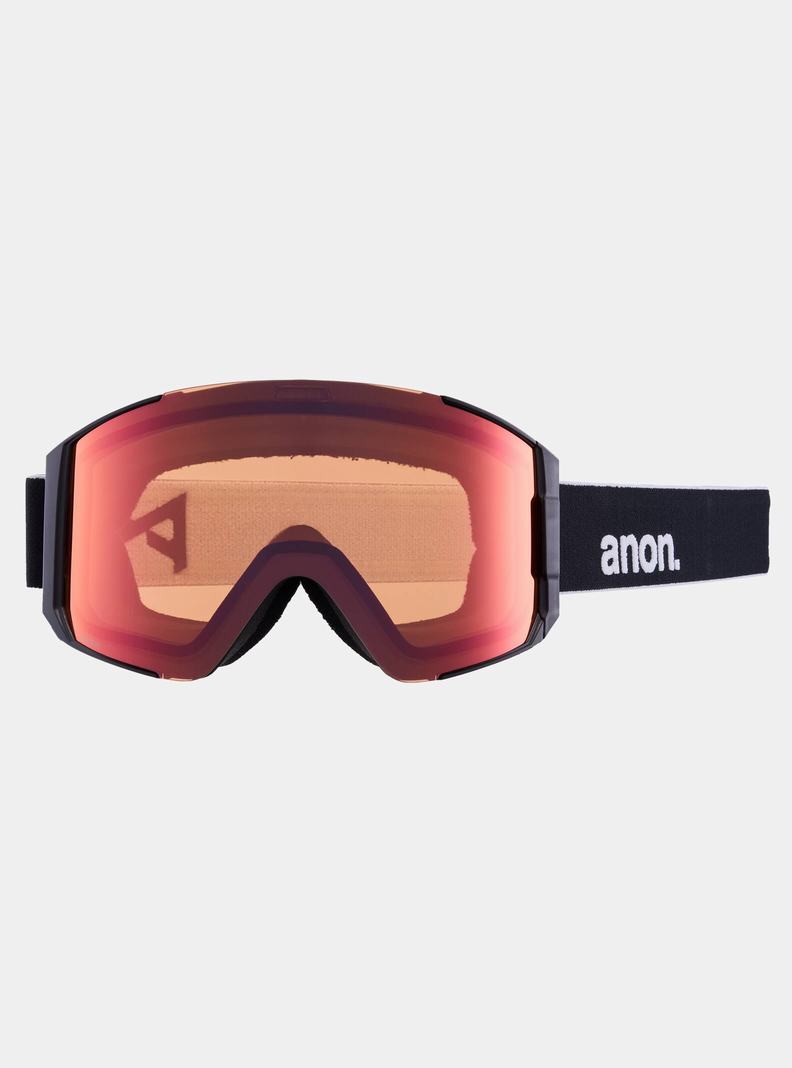 Blue / Pink / Burton Anon Sync Low Bridge Fit Goggles + Bonus Lens Men's Ski Goggles | OXMJLI428