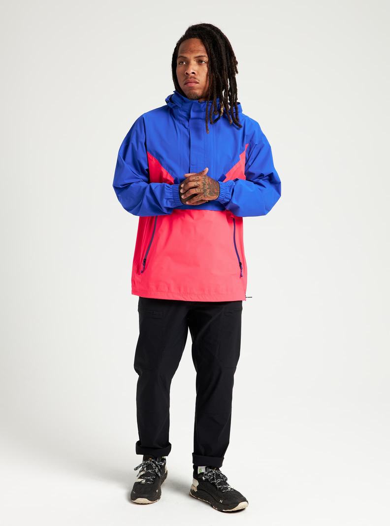 Blue / Pink Burton Freelight Men's Ski Jackets | HYXNPC405