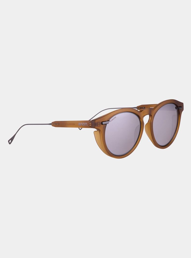 Brown / Black Burton Anon Advocate Unisex Sunglasses | VHXAMG721