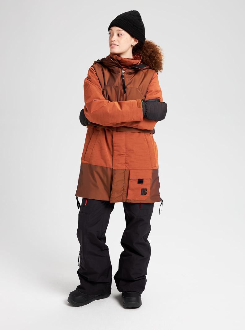 Brown Burton Amora Parka Women's Ski Jackets | TNZALI049