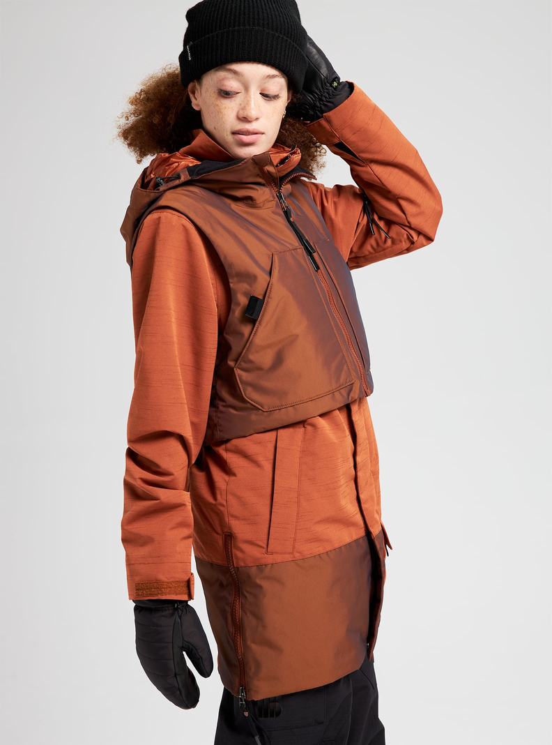 Brown Burton Amora Parka Women's Ski Jackets | TNZALI049