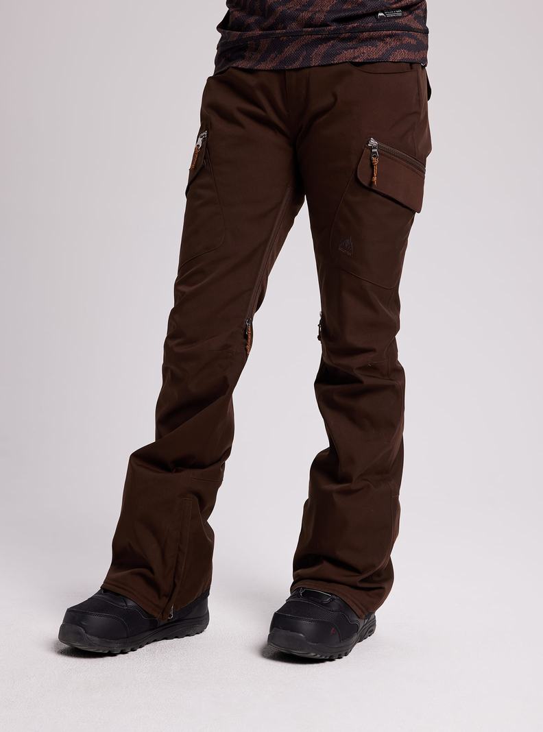 Brown Burton Gloria Insulated Women's Ski Pants | LDJXQG143