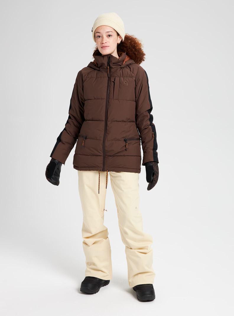 Brown Burton Keelan Women's Ski Jackets | YZNFKJ517