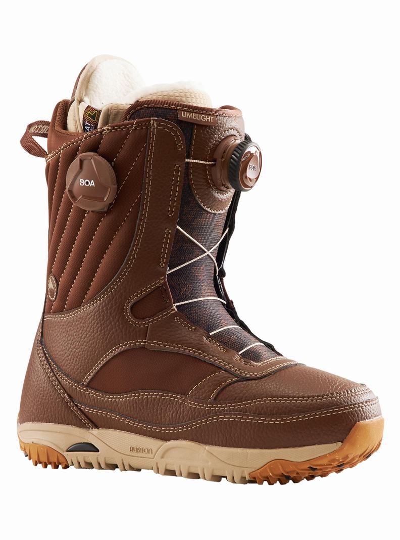 Brown Burton Limelight BOA® Women\'s Snowboard Boots | BECDPH859