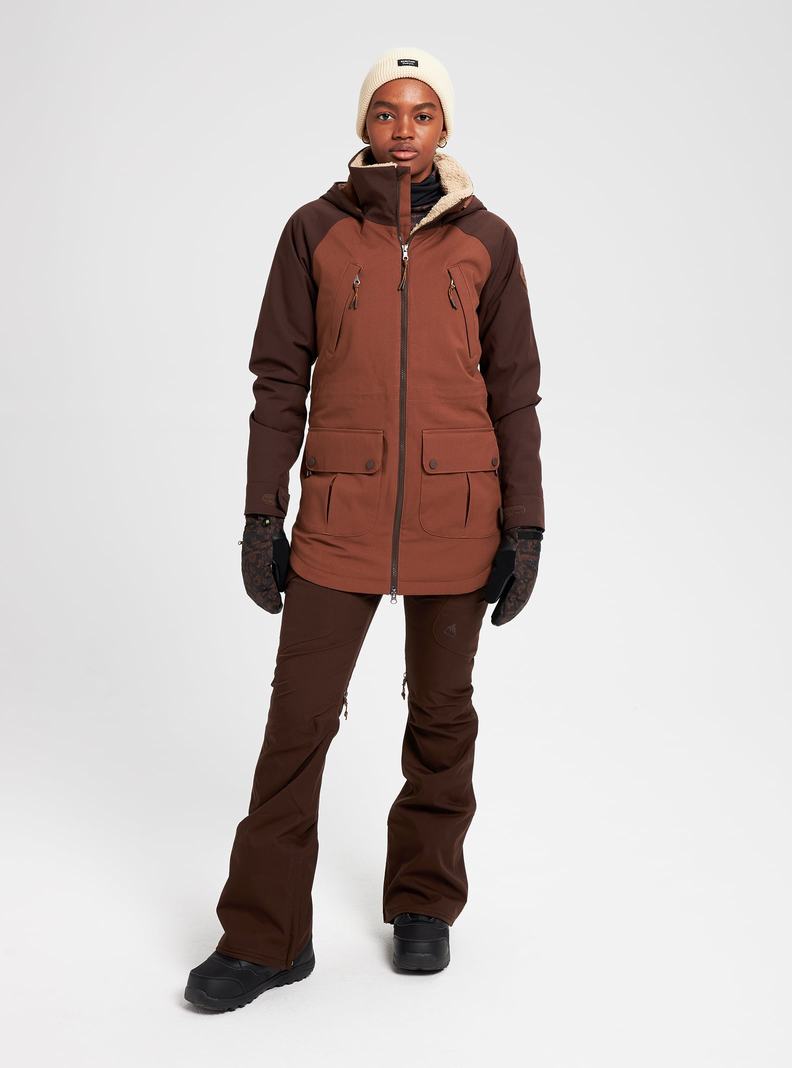 Brown Burton Prowess Women's Ski Jackets | CVJFSW342