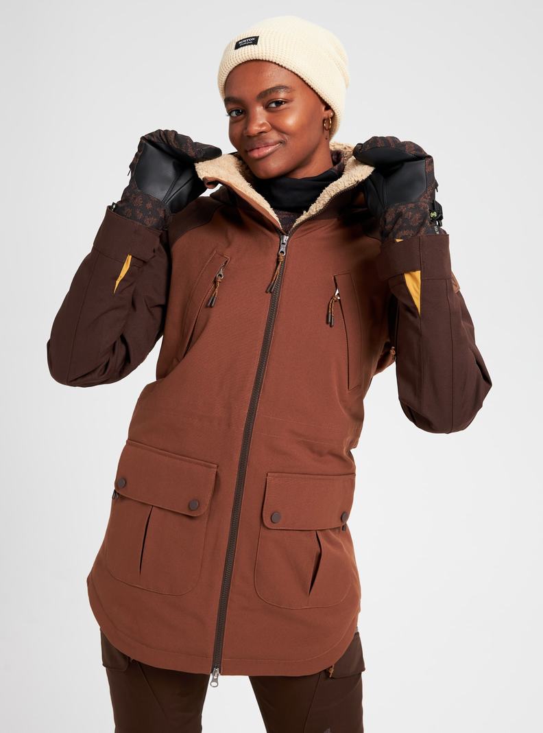 Brown Burton Prowess Women's Ski Jackets | CVJFSW342