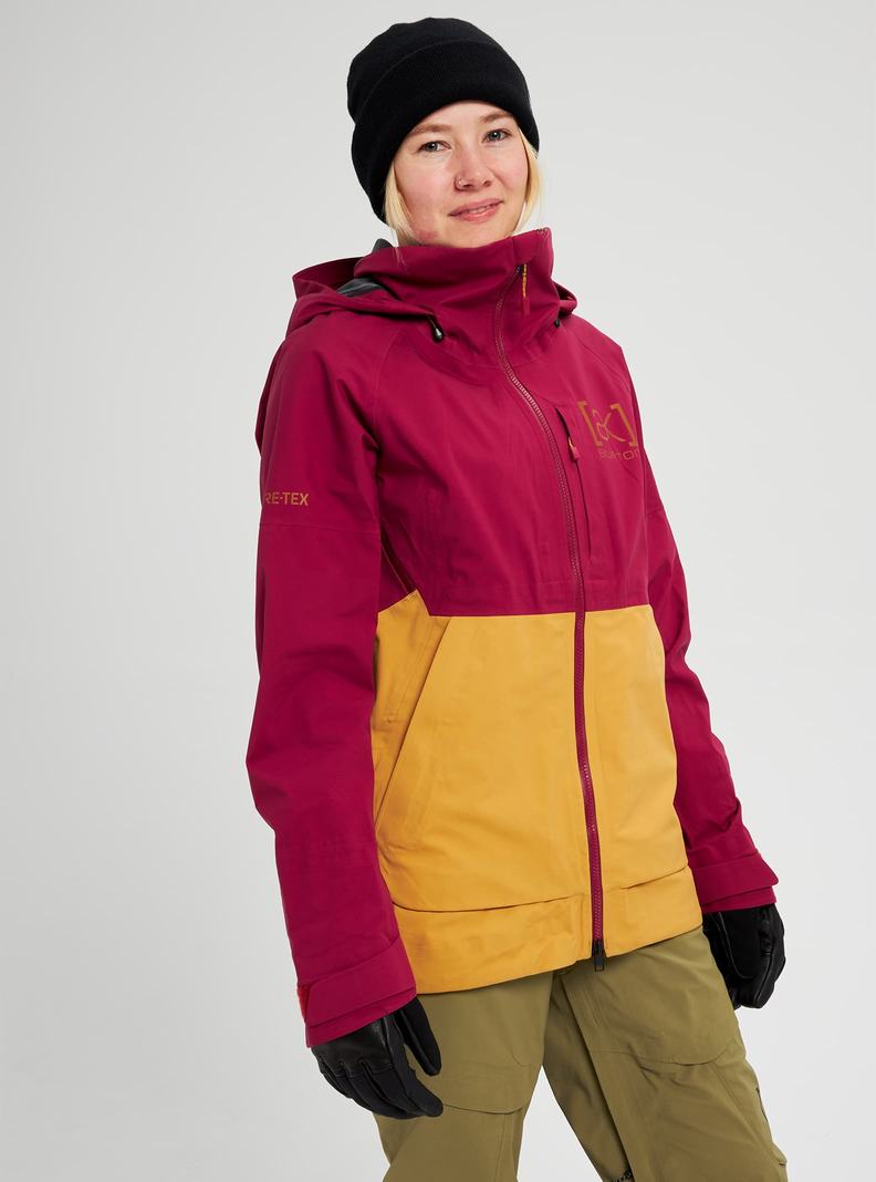 Brown Purple / Yellow Burton [ak] Kimmy GORE-TEX 3L Stretch Women's Ski Jackets | QIWLMS784