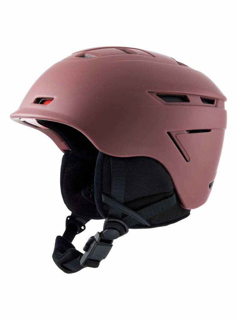 Burgundy Burton Anon Echo Men's Snowboard Helmets | FJGZAE394