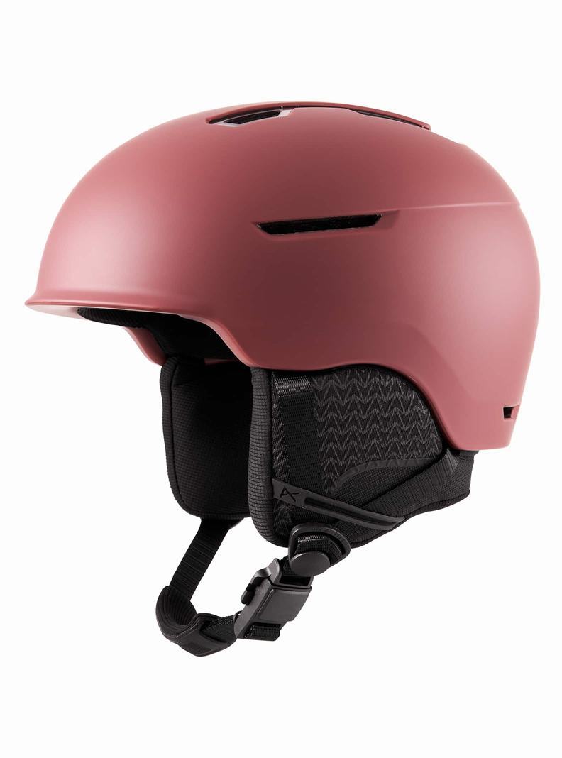 Burgundy Burton Anon Logan WaveCel Men's Snowboard Helmets | MDKTSA806