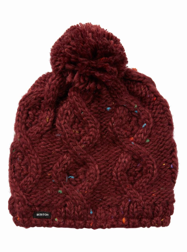 Burgundy Burton Chloe Kids\' Beanie | EJCDAX309