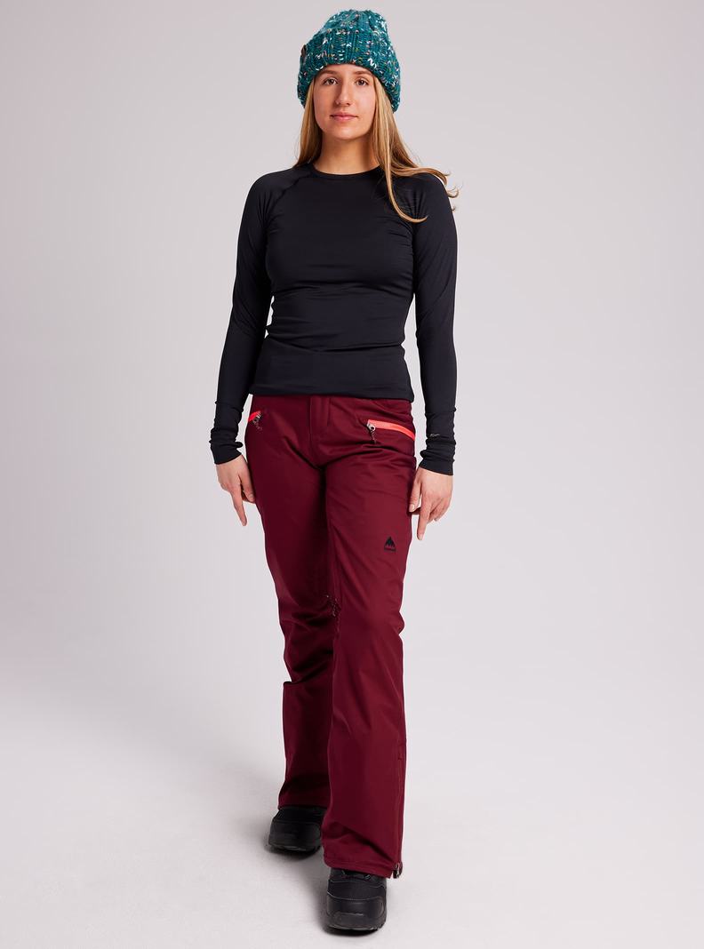 Burgundy Burton Marcy High Rise Stretch Women's Ski Pants | DWNISQ129