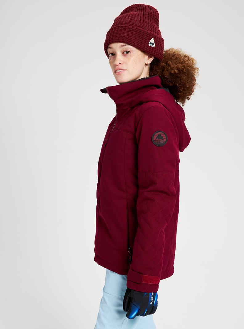 Burgundy Burton Tulum Stretch Women's Ski Jackets | OYEIWD271