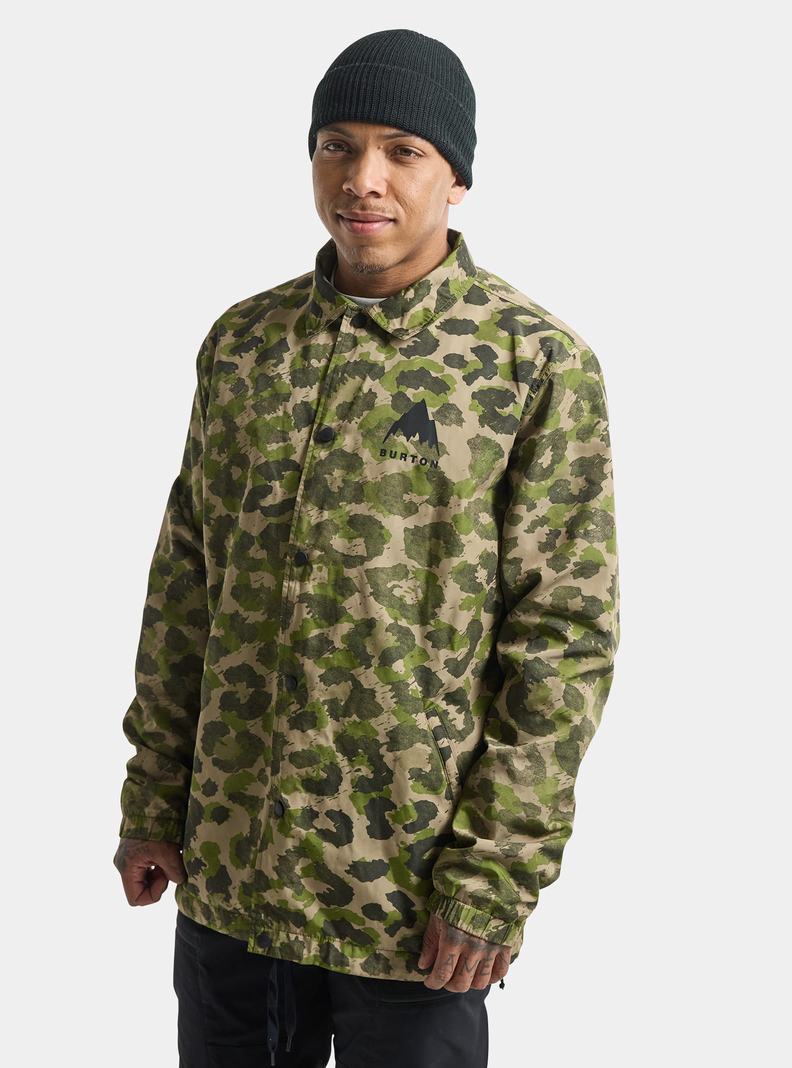 Camo Burton Coaches Men's Ski Jackets | KPRXZM078