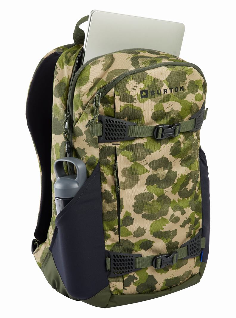 Camo Burton Day Hiker 25L Unisex Backpacks | QTYFWM142