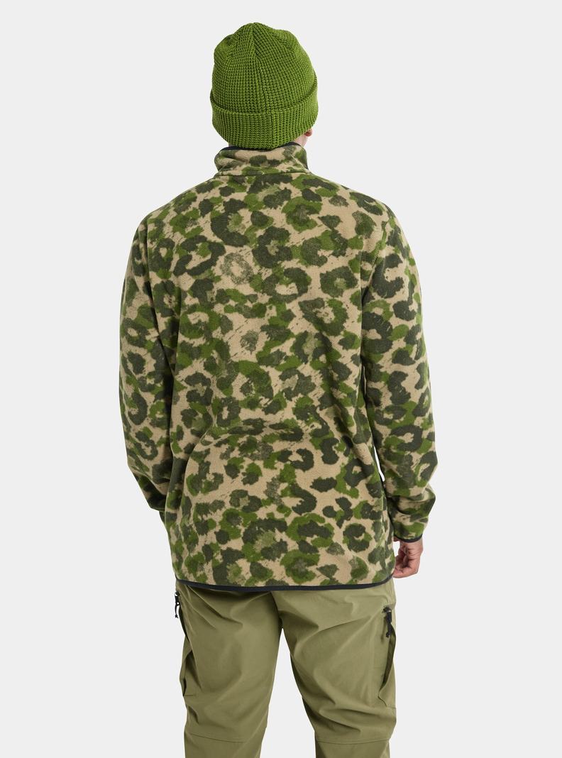 Camo Burton Hearth Fleece Pullover Men's Sweatshirts | VOKISZ813