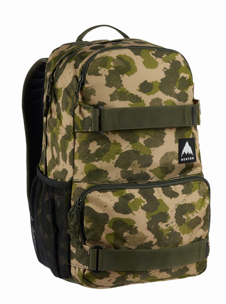 Camo Burton Treble Yell 21L Unisex Backpacks | NDIAYX902